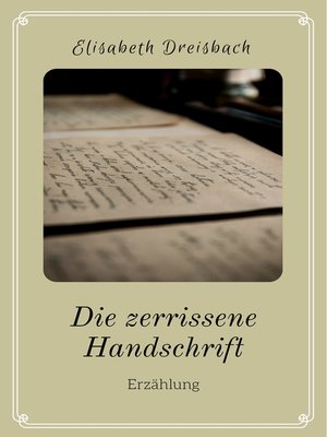 cover image of Die zerrissene Handschrift